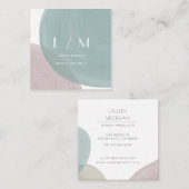 Minimalistisch Visitekaartje voor Waterverf van pa (Voorkant / Achterkant)