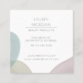 Minimalistisch Visitekaartje voor Waterverf van pa (Achterkant)