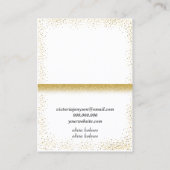 Minimalistisch visitekaartje voor witte sieraden (Achterkant)