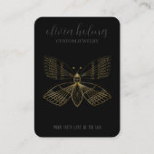 Minimalistisch visitekaartje voor witte sieraden (Voorkant)