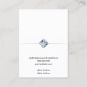 Minimalistisch visitekaartje voor witte sieraden (Achterkant)