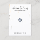 Minimalistisch visitekaartje voor witte sieraden (Voorkant)