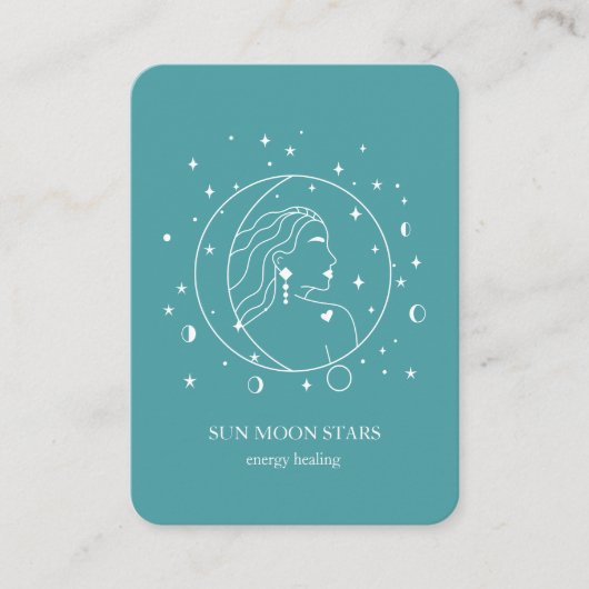 Minimalistisch Visitekaartje voor zonnescherm (Voorkant)