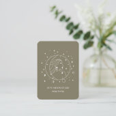 Minimalistisch Visitekaartje voor zonnescherm (Staand voorkant)