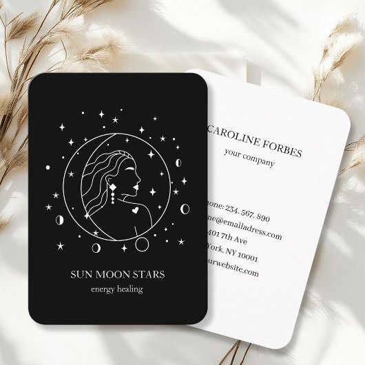 Minimalistisch Visitekaartje voor zonnescherm