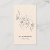 Minimalistisch Visitekaartje voor zonnescherm (Voorkant)