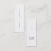 Minimalistisch Visitekaartje voor zwart en wit (Voorkant / Achterkant)