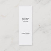 Minimalistisch Visitekaartje voor zwart en wit (Achterkant)