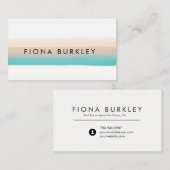 Minimalistisch Visitekaartje Waterverf penseel (Voorkant / Achterkant)