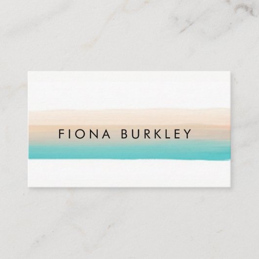 Minimalistisch Visitekaartje Waterverf penseel (Voorkant)