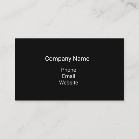 Minimalistisch Visitekaartje wit monogram zwart (Achterkant)