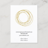 Minimalistisch visitekaartje witte juwelen (Achterkant)