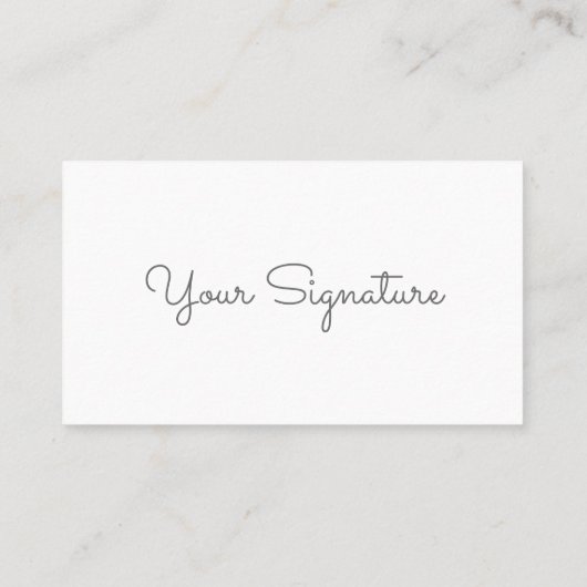 Minimalistisch Visitekaartje Witte QR-code met han (Achterkant)