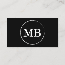 Minimalistisch Visitekaartje | Zwart