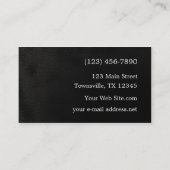 Minimalistisch Visitekaartje zwarte slang (Achterkant)