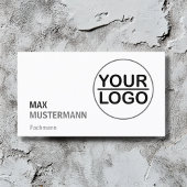 Minimalistisch Visitenkarten mit LOGO Visitekaartje