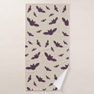 Minimalistisch Vleermuispatroon Halloween Dekbed Bad Handdoek