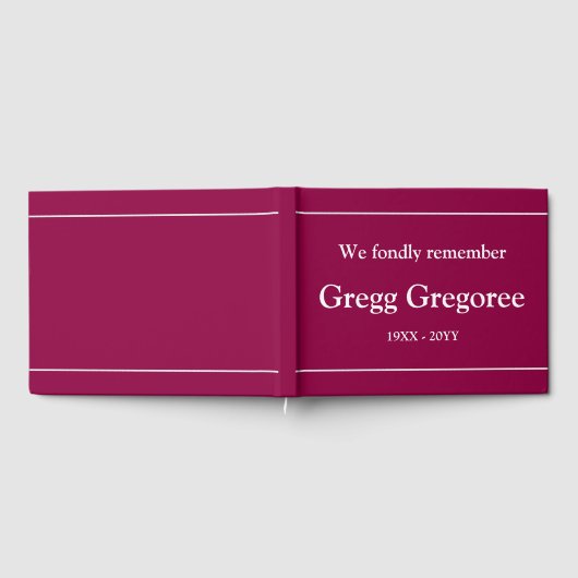 Minimalistisch, vlekkeloze herinneringen uit Guest Gastenboek (Volledig)