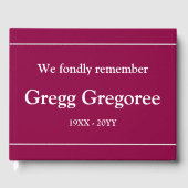 Minimalistisch, vlekkeloze herinneringen uit Guest Gastenboek (Voorkant)