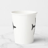 Minimalistisch vliegtuig voor vliegtuigvliegen papieren bekers (Rechts)