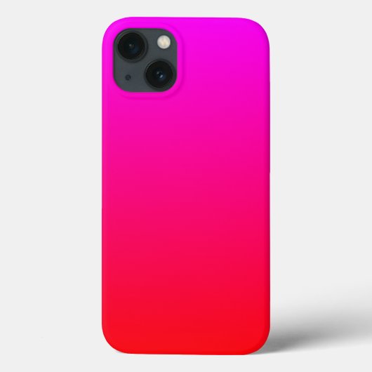 Minimalistisch vloeiend magenta tot rood verloop Case-Mate iPhone case (Achterkant)