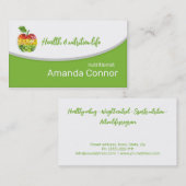 Minimalistisch Voedingsdeskundige/Voedingscoach Ka Visitekaartje (Voorkant / Achterkant)