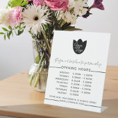 Minimalistisch: voeg uw Logo eenvoudige openingsti Reclamebord Met Voetstuk