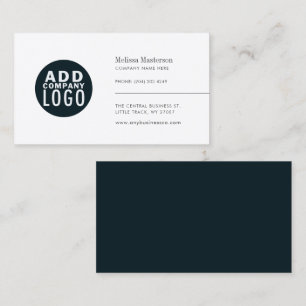 Minimalistisch Voeg uw Logo Professional toe Visitekaartje