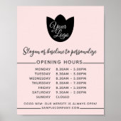 Minimalistisch Voeg uw logo toe Eenvoudige opening Poster (Voorkant)