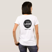 Minimalistisch voeg uw personeel van het Bedrijf v T-shirt (Achterkant volledig)