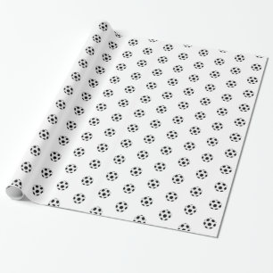 Minimalistisch Voetbalpatroon Cadeau Cadeaupapier