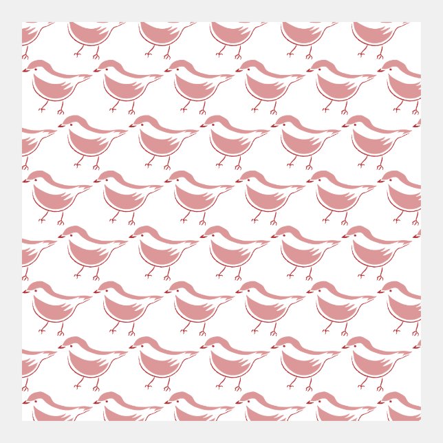 Minimalistisch vogeltekenpatroon (Voorkant)