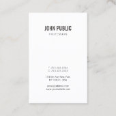 Minimalistisch voor aangepaste Sjabloon voor profe Visitekaartje (Achterkant)