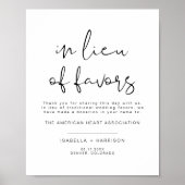 Minimalistisch voor ADELLA in Lieu Favors Wedding  Poster (Voorkant)