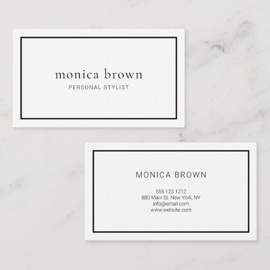 Minimalistisch voor bioscoop visitekaartje (Voorkant / Achterkant)