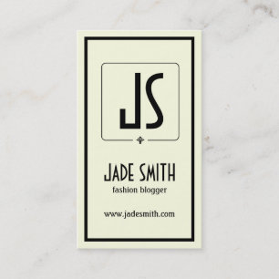 Minimalistisch voor bloggers [Zwart en crème (uit Visitekaartje