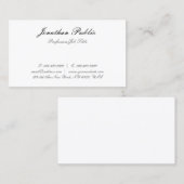 Minimalistisch voor eenvoudige, eenvoudige moderne visitekaartje (Voorkant / Achterkant)