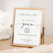 Minimalistisch voor het gramteken | Huwelijkshasht Poster