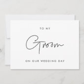 Minimalistisch voor mijn bruidegom op onze trouwda (Voorkant)