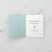 Minimalistisch voor modern zwart script MERRY Wint Feestdagen Kaart (Binnen)