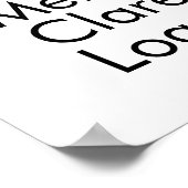 Minimalistisch voor nieuwe huisfamilie met namen poster (Hoek)