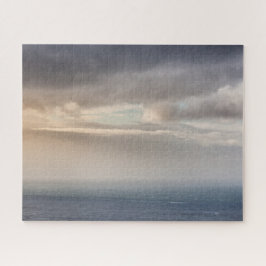 Minimalistisch voor oceaan en wolken legpuzzel