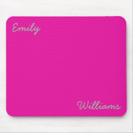 Minimalistisch voor oogwendige roze zilver grijze  muismat