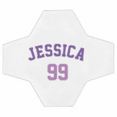 Minimalistisch voor persoonlijk Paars naamnummer Voetbal (Enkel)