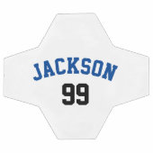 Minimalistisch voor persoonlijke naam en nummer voetbal (Enkel)