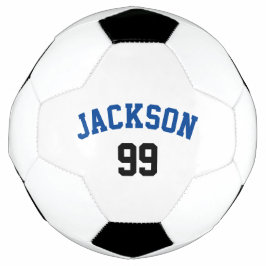 Minimalistisch voor persoonlijke naam en nummer voetbal