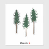 Minimalistisch voor pingbomen sticker (Vel)