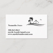 Minimalistisch voor racegebruik visitekaartje (Achterkant)