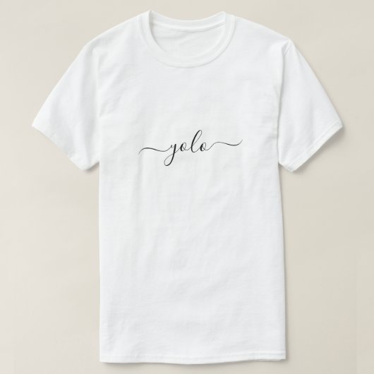 Minimalistisch voor YOLO T-shirt (Design voorkant)