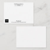 minimalistisch voor zakelijke Logo Notitiekaartje (Voorkant / Achterkant)